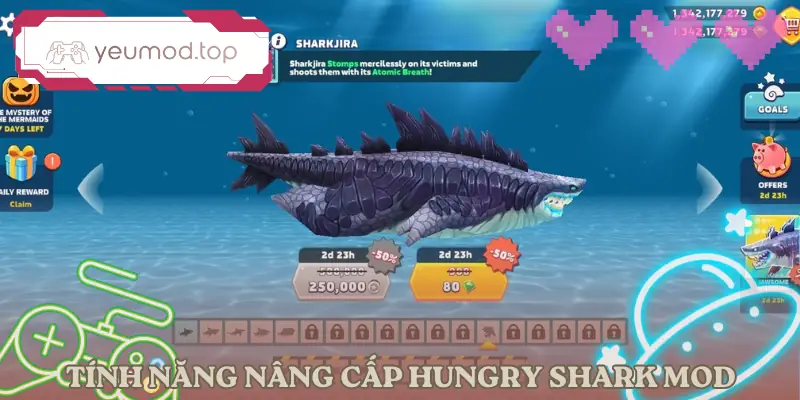 hungry-shark-evolution-tinh-nang-mod
