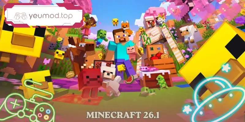 Minecraft 26.1 Sandbox Phiêu Lưu Android Gameplay Hấp Dẫn